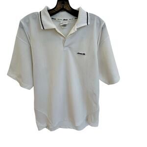 ellesse Men's COOLMAX Polo Tennis Golf Rugby Shirt Logo Preppy Sz Large
